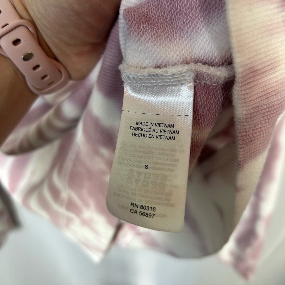 Lucky Brand | Tie Dye Light Purple White Sweatshirt Women’s Size Small - Picture 8 of 13